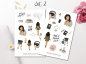 Preview: Mädchen Girlboss Sticker Set